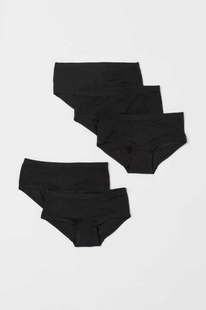 H&M 5-pack Baumwoll Briefs Unterwäsche Kinder Grün | 2706-CDUXI