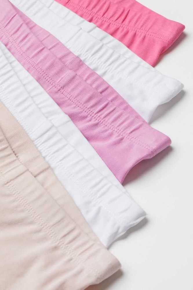 H&M 5-pack Baumwoll Cycling Kurze Hose Kinder Dunkelblau Rosa Hellblau | 1360-QIDPY