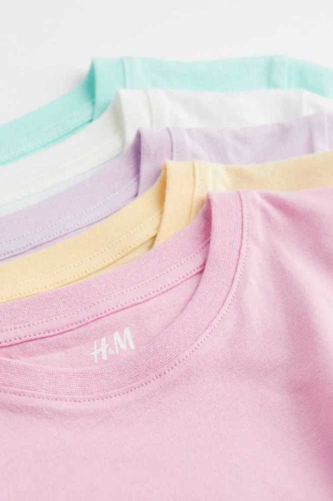 H&M 5-pack Baumwoll Hemd Kinder Rosa | 7349-GPVCT