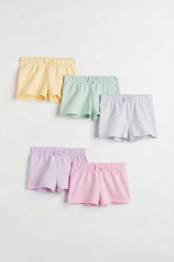 H&M 5-pack Baumwoll Kurze Hose Kinder Aprikose | 3658-BULCS