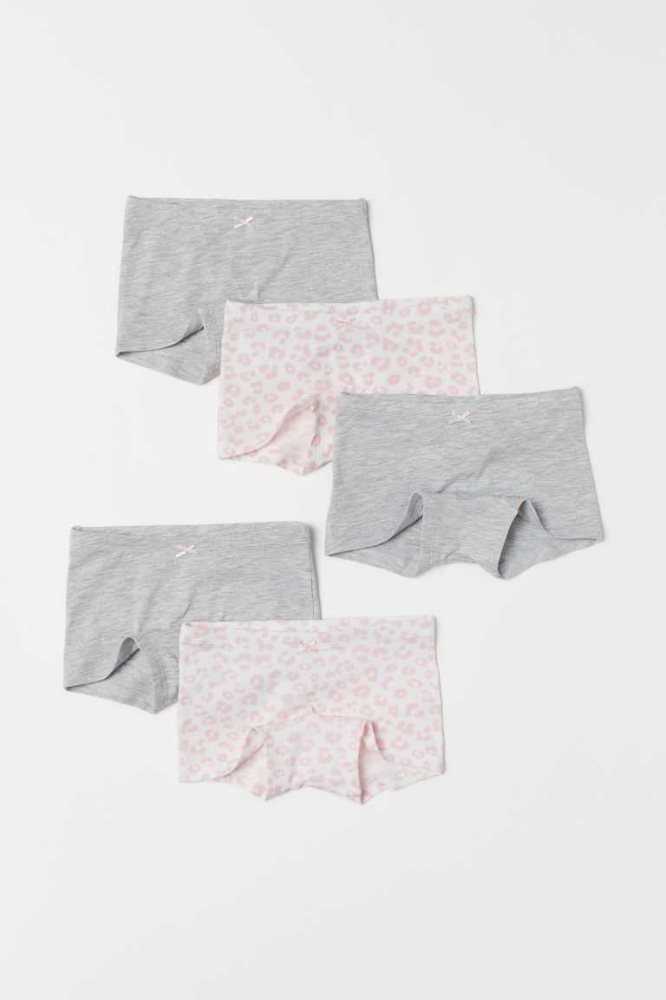 H&M 5-pack Boxer Briefs Unterwäsche Kinder Hellrosa | 2560-ROLNY