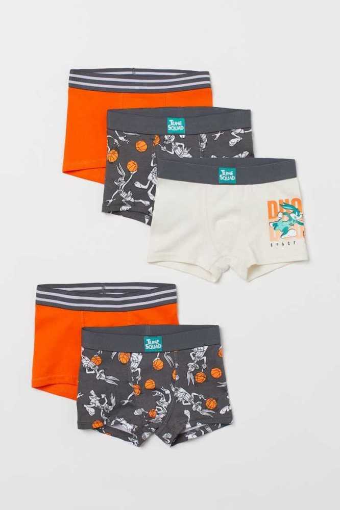 H&M 5-pack Boxer Kurze Hose Kinder Türkis | 8963-YMEKQ