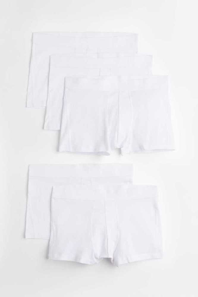 H&M 5-pack Kurzes Boxer Shorts Unterwäsche Herren Grau Schwarz | 7628-XBRWA