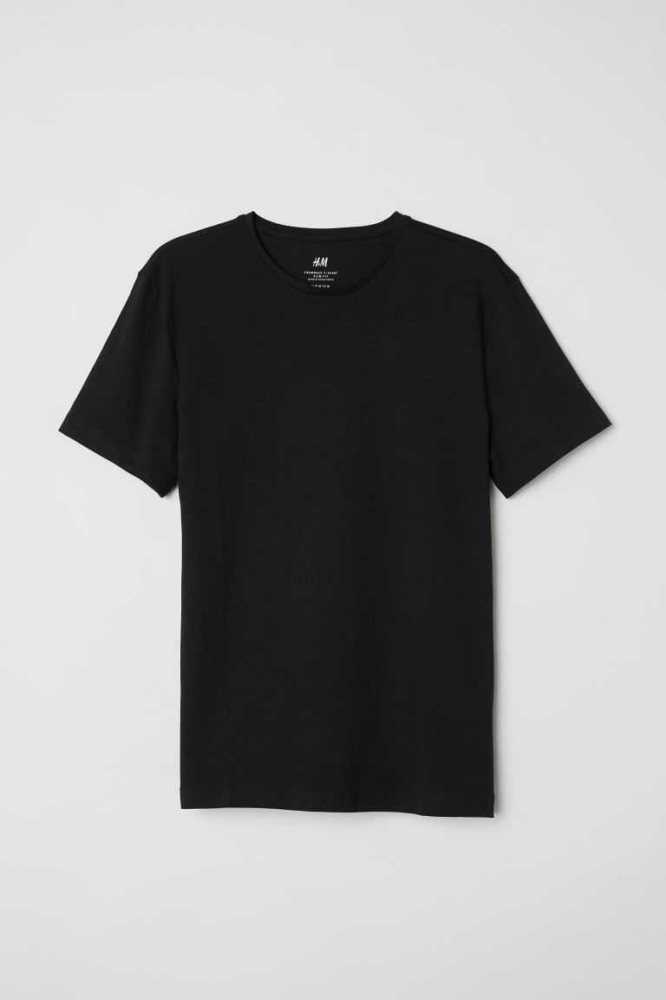 H&M 5-pack Slim Fit T-shirts Herren Helltürkis Dunkeltürkis | 7532-ZVBPO