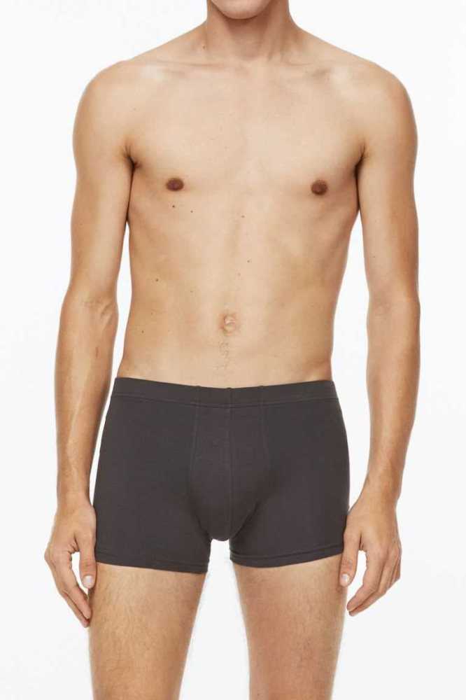 H&M 5-pack cotton short trunks Unterwäsche Herren Grau Schwarz | 1289-VXZUB