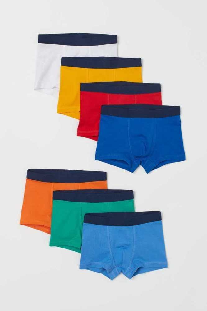 H&M 7-pack Boxer Kurze Hose Kinder Dunkelblau Hellgrau | 3195-KOJPG