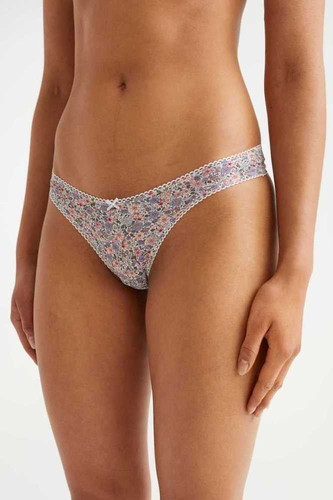 H&M 7-pack Jersey Brazilian Briefs Unterwäsche Damen Weiß | 5639-NIZCJ