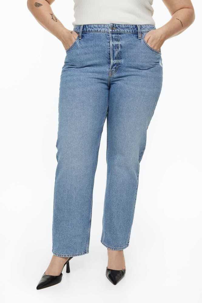 H&M 90s Boyfriend Jeans Damen Blau | 0987-JOHPL