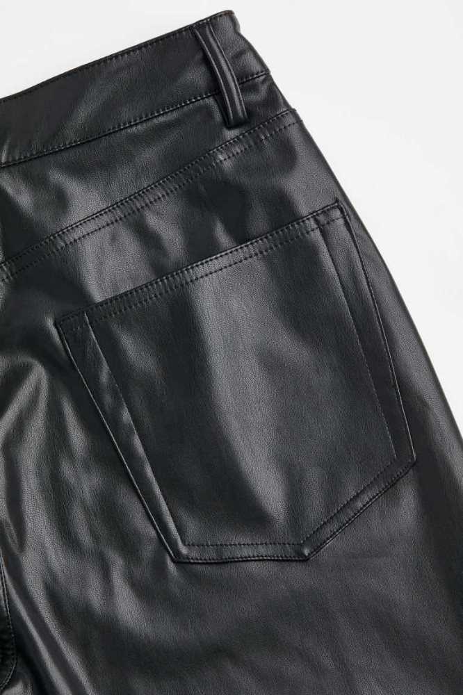 H&M 90s Gerade Hose Damen Schwarz | 0471-POERU