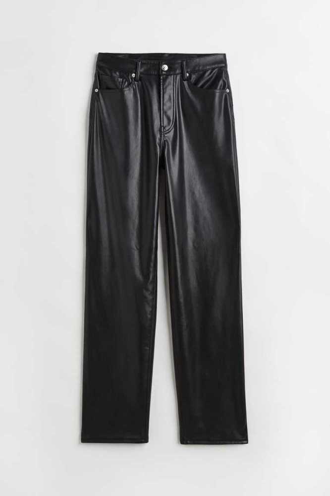 H&M 90s Gerade Hose Damen Schwarz | 6471-RLGNO