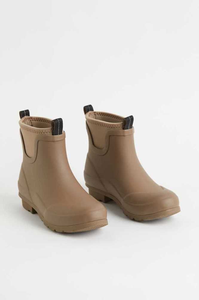 H&M Ankle-high Stiefel Damen Beige | 4801-XINYV