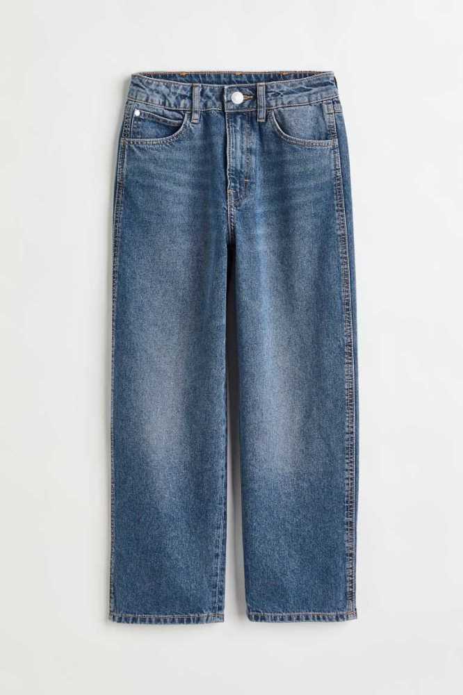 H&M Baggy Fit Jeans Kinder Blau | 2309-TLGUV