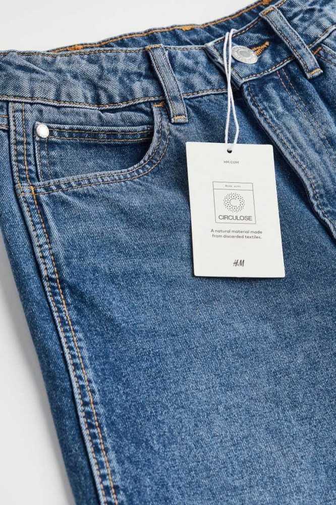 H&M Baggy Fit Jeans Kinder Blau | 2309-TLGUV