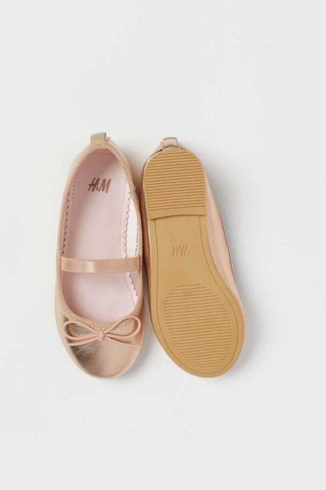 H&M Ballet Flache Schuhe Kinder Beige | 7304-YVGMN