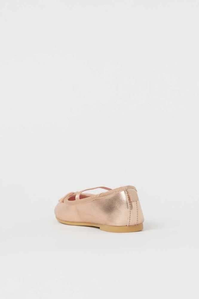 H&M Ballet Flache Schuhe Kinder Beige | 7304-YVGMN