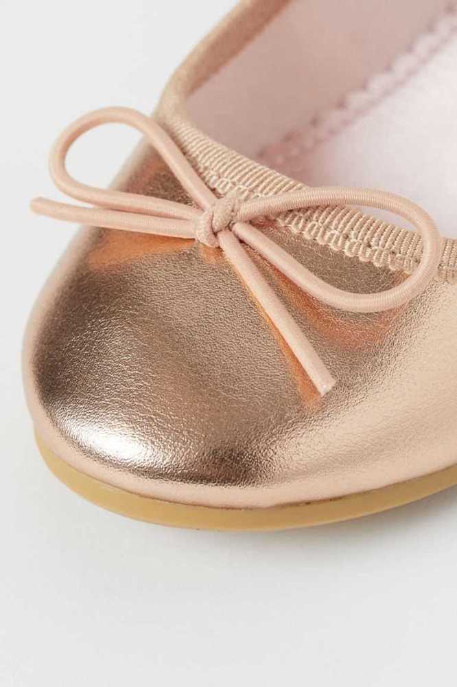 H&M Ballet Flache Schuhe Kinder Beige | 7304-YVGMN