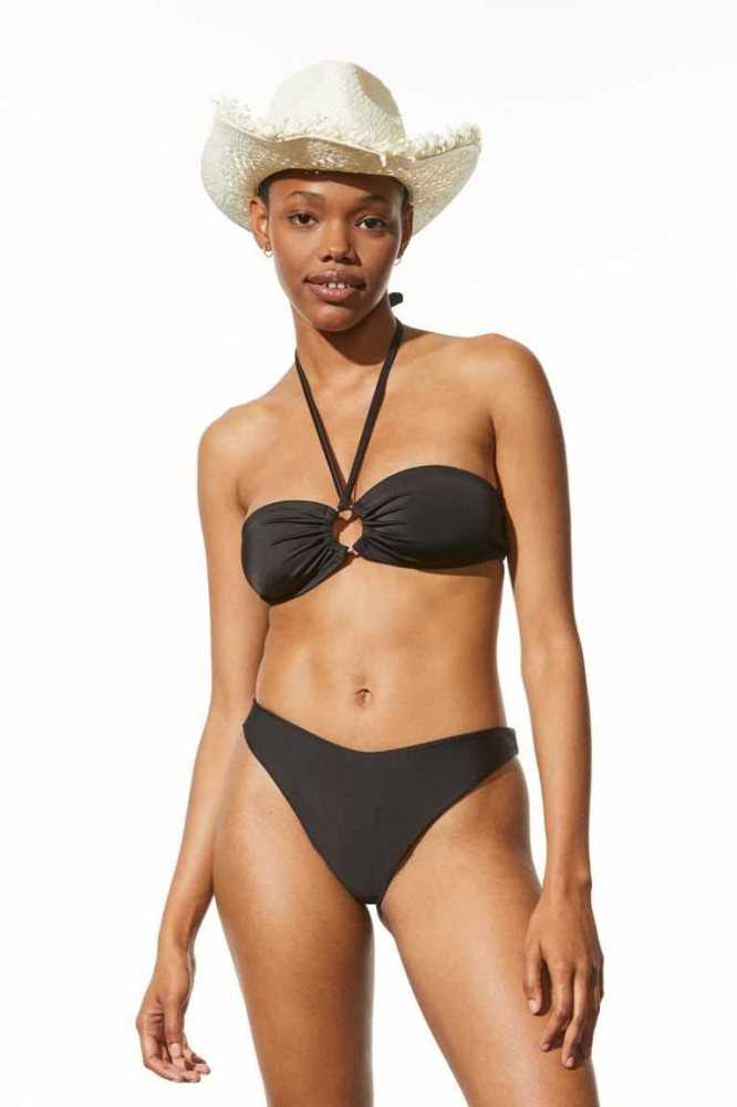 H&M Bandeau Bikini Top Strandkleidung Damen Helllila | 4761-GTHCP