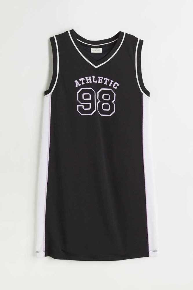 H&M Basketball Kleider Sportbekleidung Kinder Schwarz | 2863-JXGNU