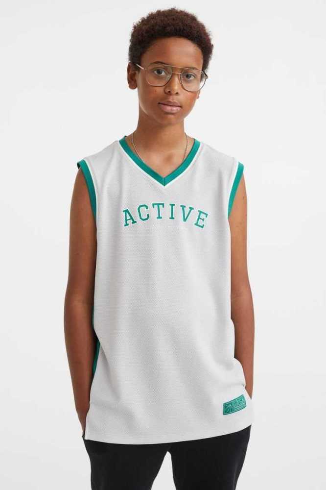 H&M Basketball Tank Top Sportbekleidung Kinder Hellblau | 1083-EBWOM