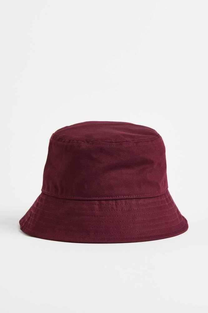 H&M Baumwoll Bucket Hüte Damen Hellrosa | 2139-AZDVE