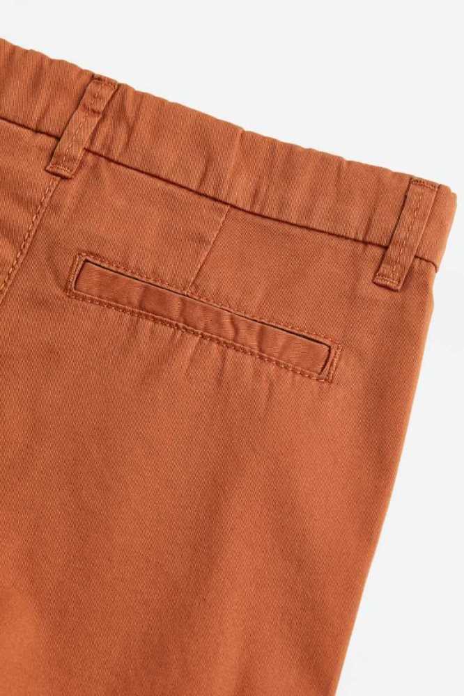 H&M Baumwoll Chino Kurze Hose Kinder Rot Orange | 0562-LICRA