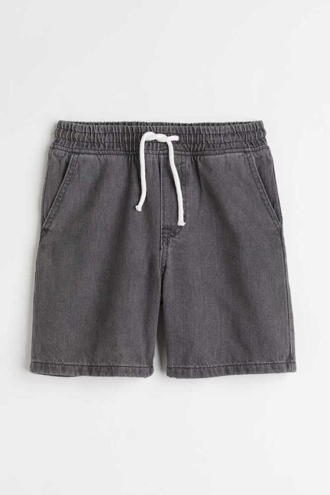 H&M Baumwoll Denim Kurze Hose Kinder Blau | 1706-GWFET