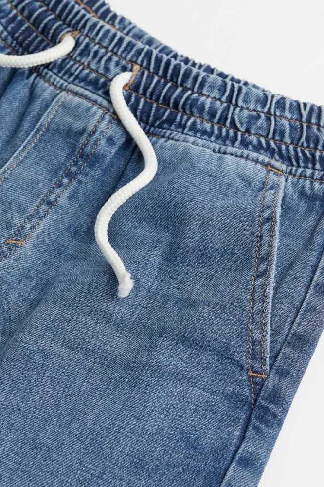 H&M Baumwoll Denim Kurze Hose Kinder Dunkelgrau | 8659-VLIJA