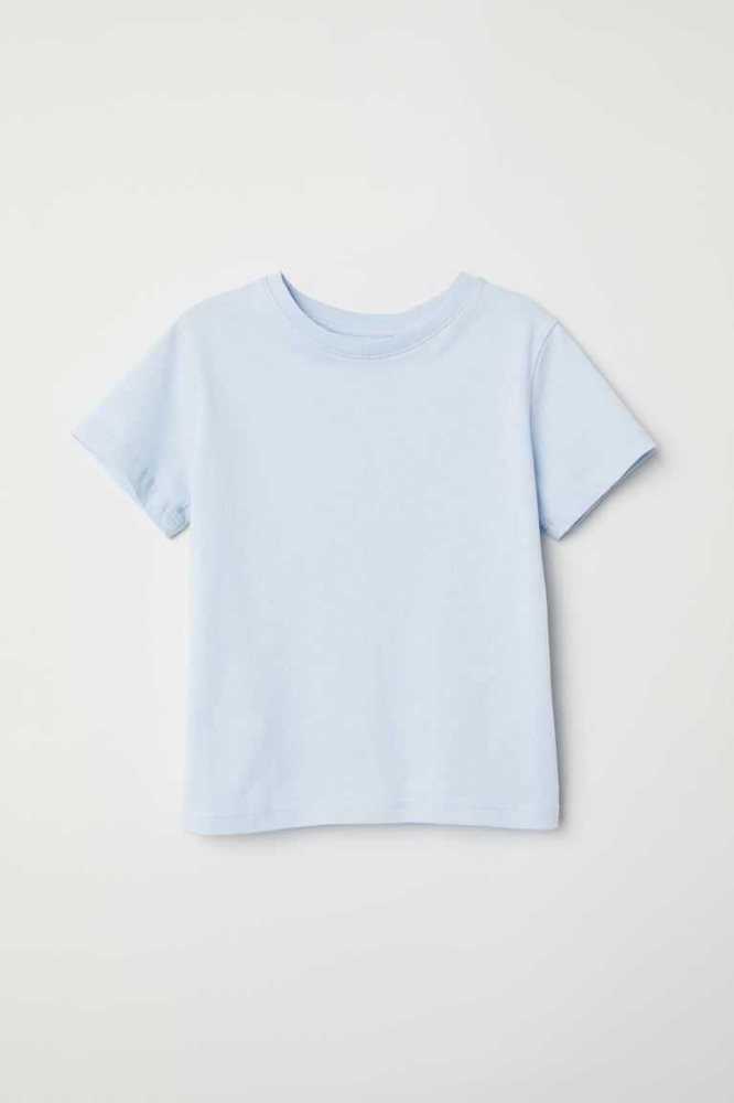 H&M Baumwoll Hemd Kinder Blau | 3056-DJAKL