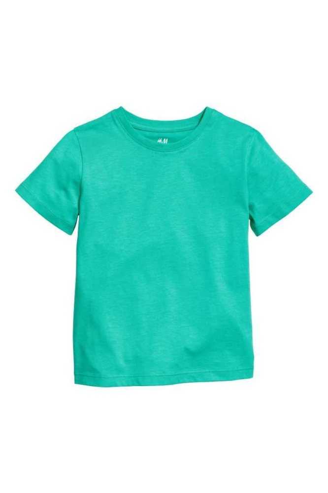 H&M Baumwoll Hemd Kinder Blau | 3056-DJAKL