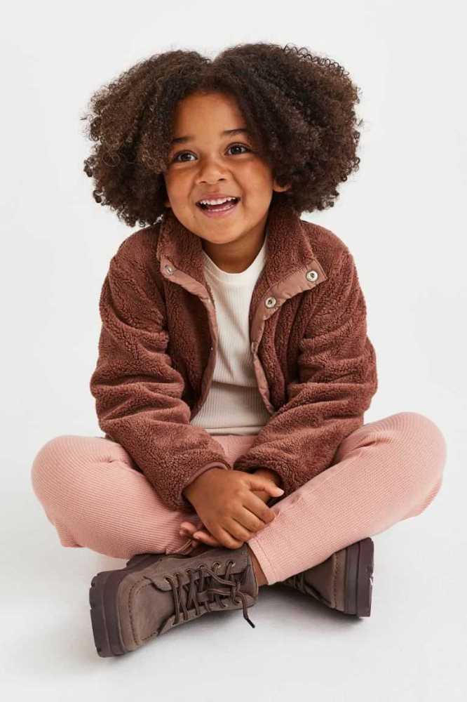 H&M Baumwoll Joggers Jersey Kinder Grau | 8369-LDEIX