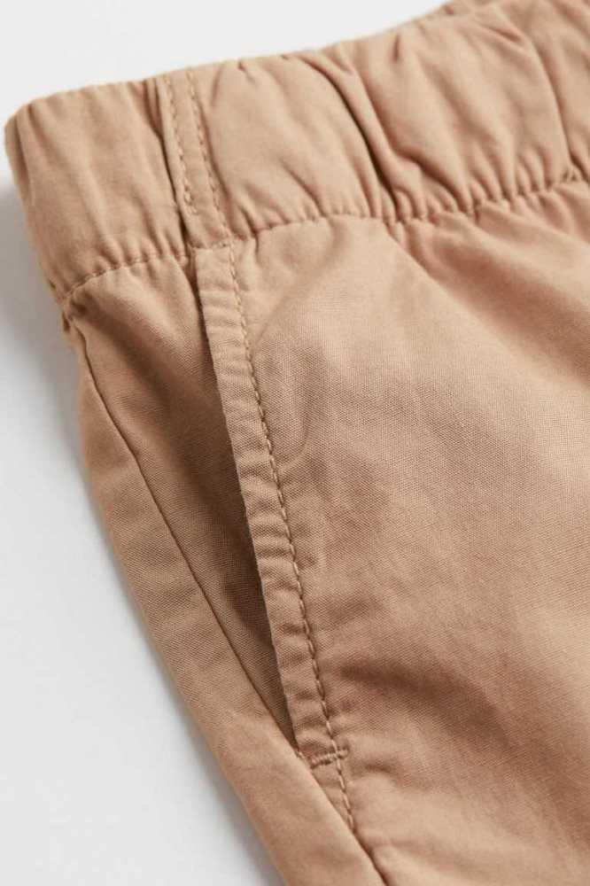 H&M Baumwoll Kurze Hose Kinder Beige | 0782-MLYJB