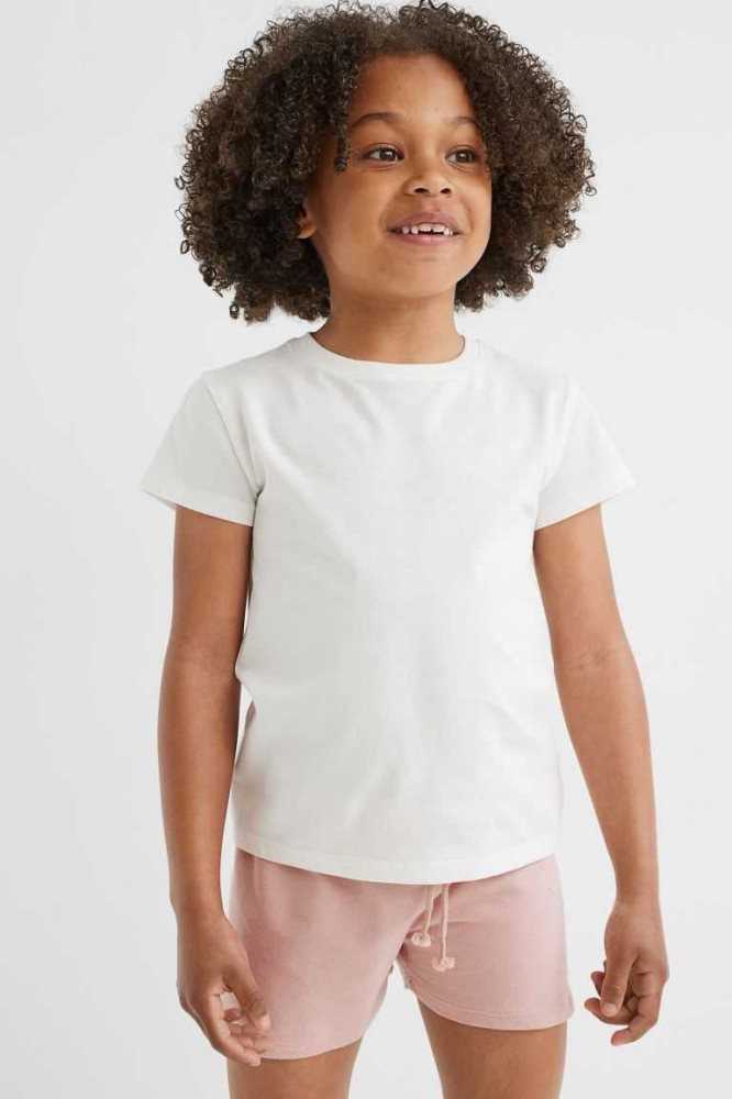 H&M Baumwoll Kurze Hose Kinder Hellgrün | 6835-AWKNG