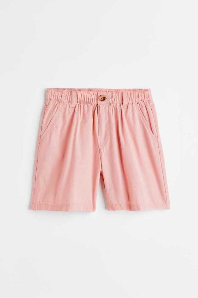 H&M Baumwoll Kurze Hose Kinder Hellrosa | 7513-DAYBJ