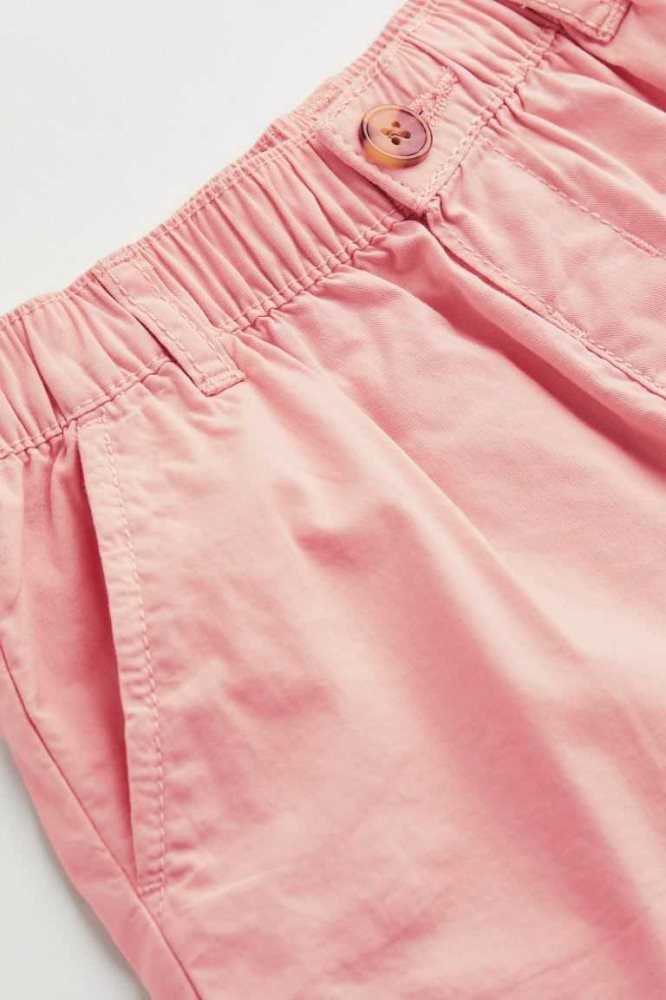 H&M Baumwoll Kurze Hose Kinder Hellrosa | 7513-DAYBJ