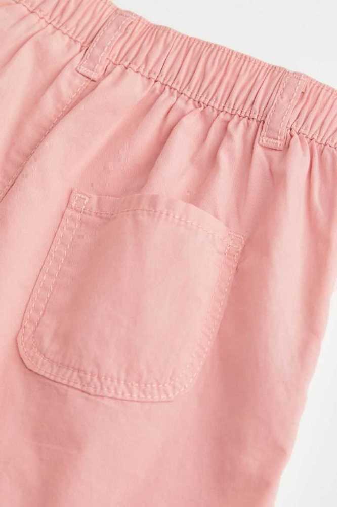 H&M Baumwoll Kurze Hose Kinder Hellrosa | 7513-DAYBJ