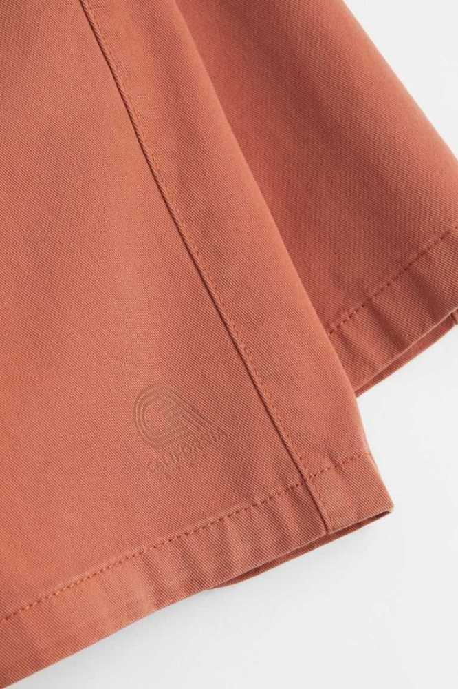 H&M Baumwoll Twill Chino Kurze Hose Kinder Rot Orange | 4629-TYVQK