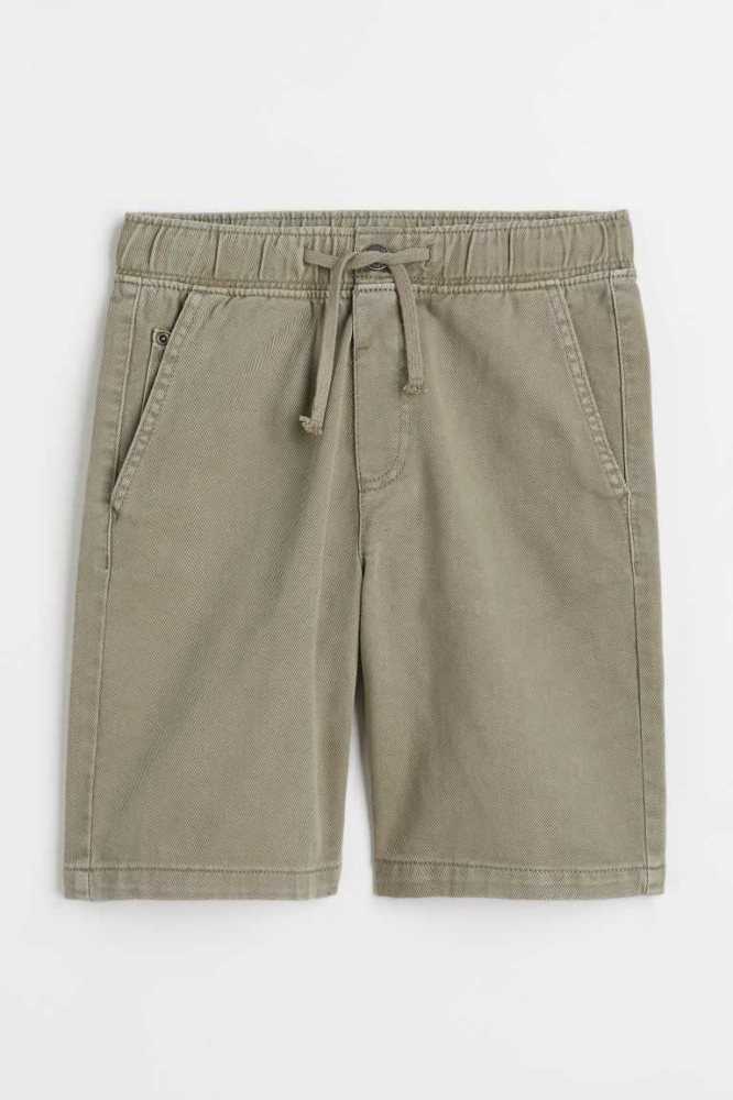 H&M Baumwoll Twill Kurze Hose Kinder Dunkelblau | 0765-IOAVZ