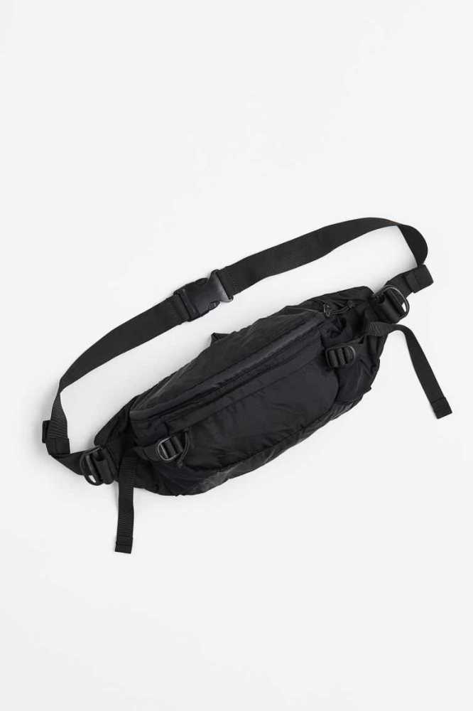 H&M Belt Tasche Herren Schwarz | 3546-GXVEO