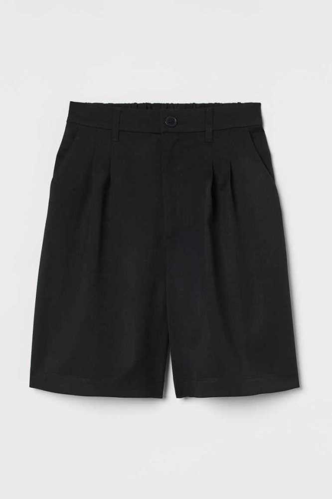 H&M Bermuda Kurze Hose Damen Dunkelbraun | 4682-NSDIP