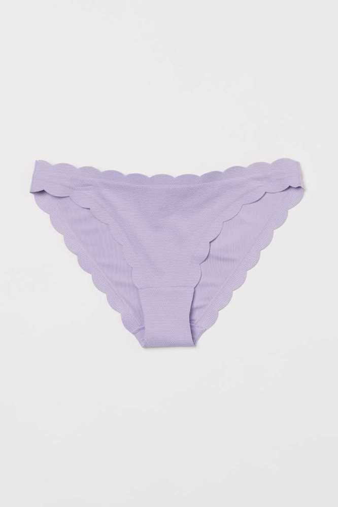 H&M Bikini Bottoms Strandkleidung Damen Schwarz | 3217-CFGVM