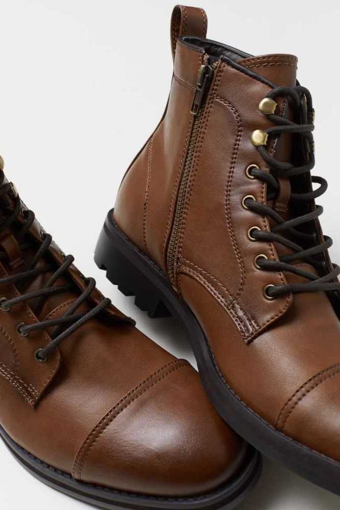 H&M Boots Stiefel Herren Braun | 0965-DIVUS