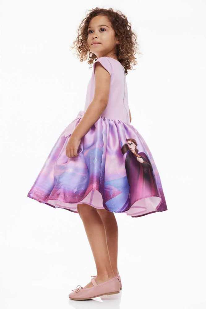 H&M Bow-detail Kurzes Kleid Kinder Helltürkis | 6412-GPTIV