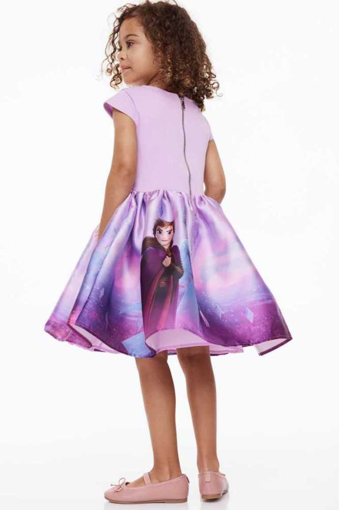 H&M Bow-detail Kurzes Kleid Kinder Helltürkis | 6412-GPTIV