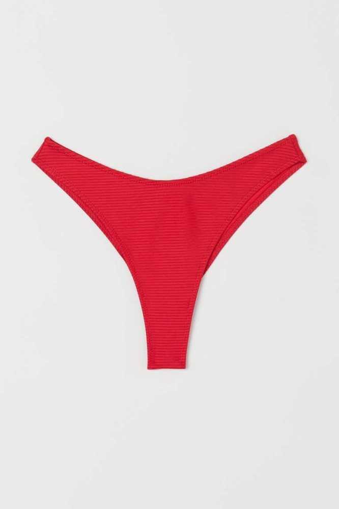 H&M Brazilian Bikini Bottoms Strandkleidung Damen Grün | 1594-RSYEP