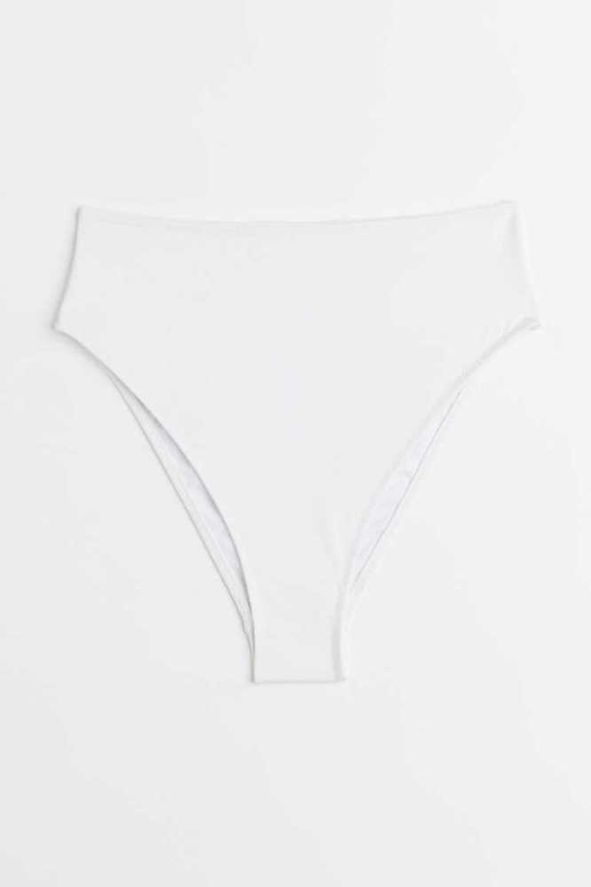 H&M Brazilian Bikini Bottoms Strandkleidung Damen Weiß | 2830-PCGVX