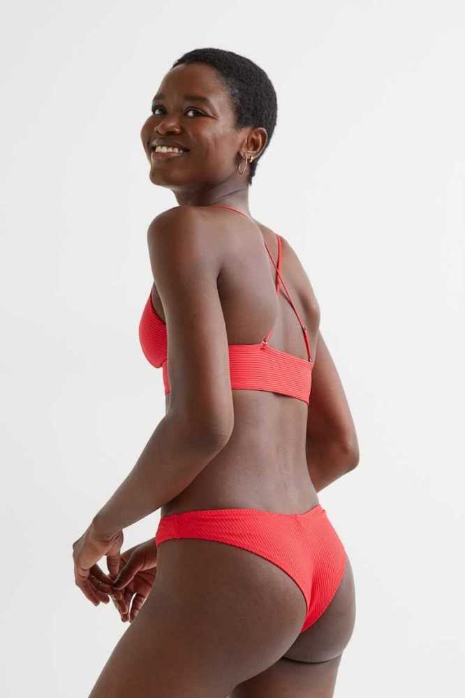 H&M Brazilian Bikini Bottoms Strandkleidung Damen Orange | 4289-TJMWL