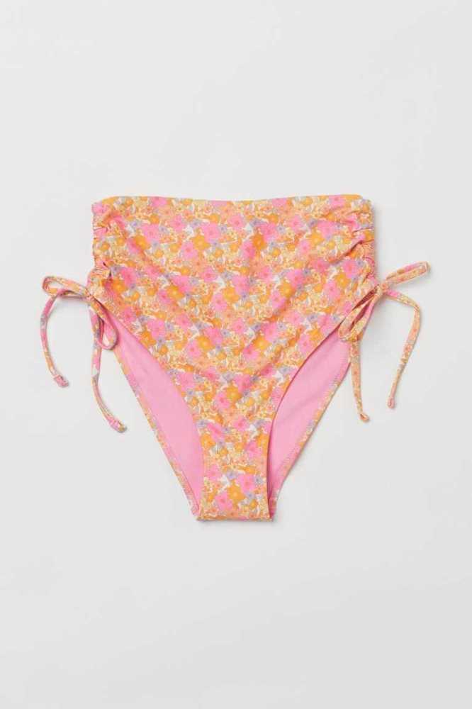 H&M Brazilian Bikini Bottoms Strandkleidung Damen Rosa Orange | 6287-HOUPG