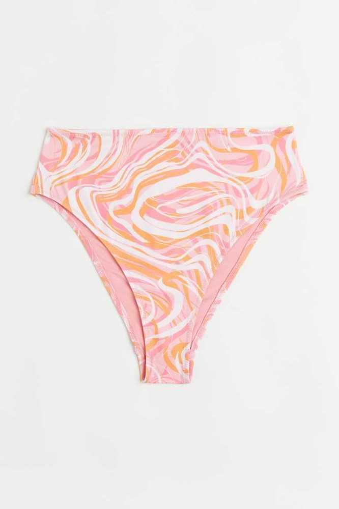 H&M Brazilian Bikini Bottoms Strandkleidung Damen Hellrosa | 8263-NKLCB