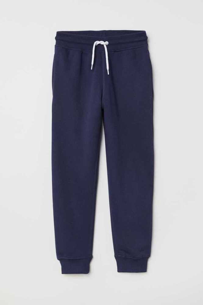 H&M Brushed-inside Jogginghose Kinder Dunkelblau | 4578-NCTUZ