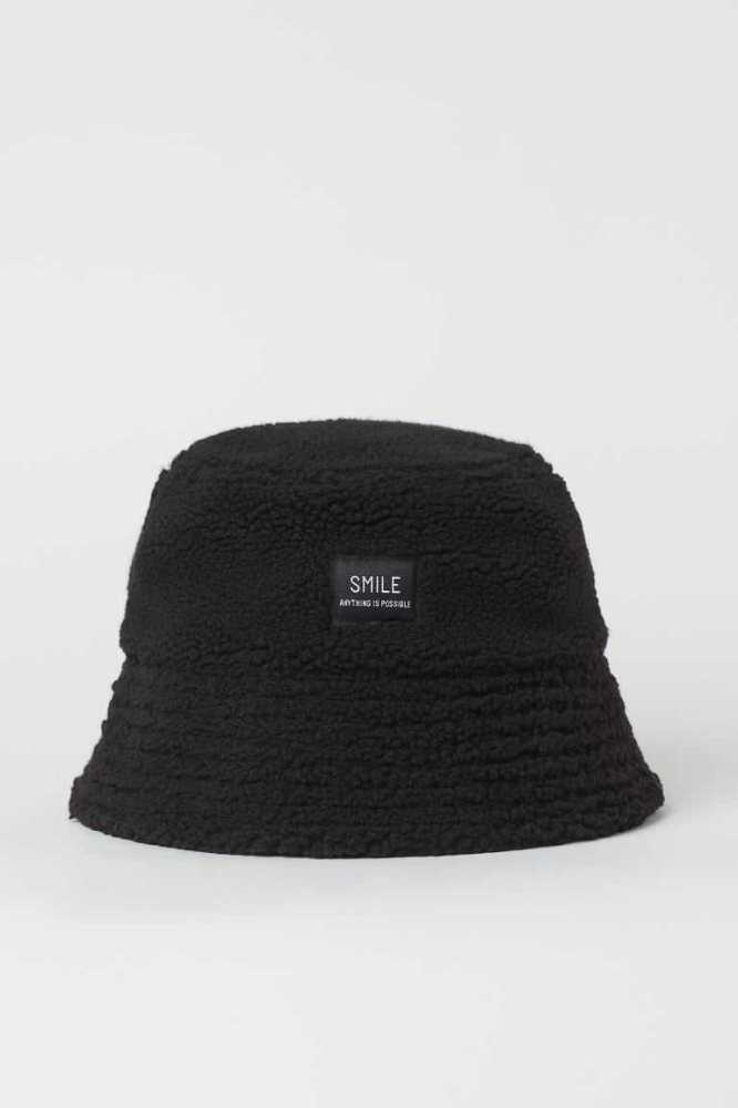 H&M Bucket Hüte Damen Schwarz | 6187-CZPBE